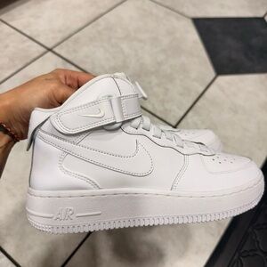 Nike Air White Mid-Top Sneakers